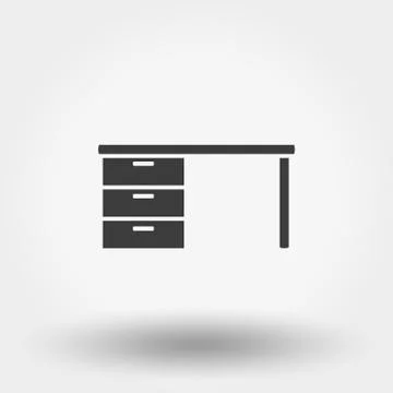 Table. Workplace. Vector illustration. Stock Illustration