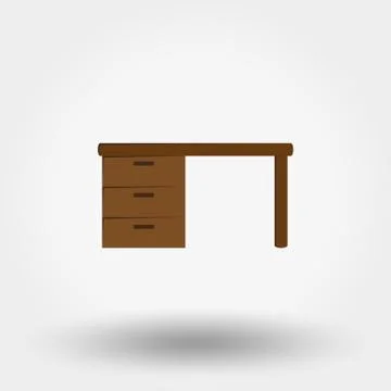Table. Workplace. Vector illustration. Stock Illustration