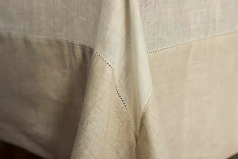 Tablecloth with Focus on Seams Stock Photos