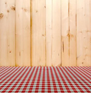 Tablecloth for food serving background Stock Photos