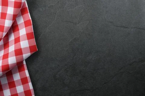 Tablecloth on a kitchen stone table Stock Photos