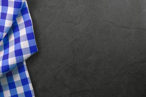 Tablecloth on a kitchen stone table Stock Photos