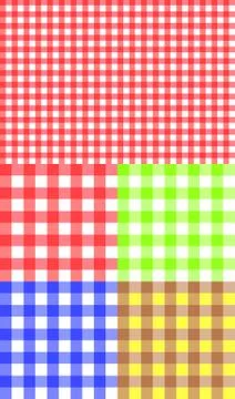 Tablecloth texture-checked fabric seamless vector pattern Stock Illustration
