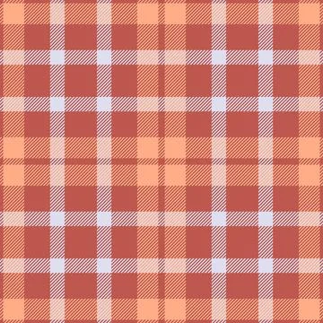 Tablecloth texture fabric pattern, trendy seamless tartan plaid. Pink vecto.. Stock Illustration