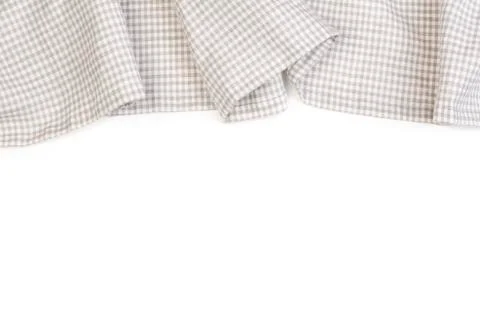 Tablecloth on white background Foto stock