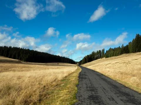 Tableland with road Fotos de archivo