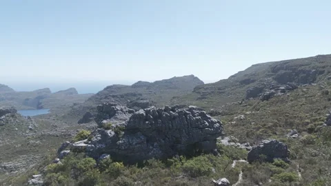 TableMountain DroneBoulders Stock Footage 277830182