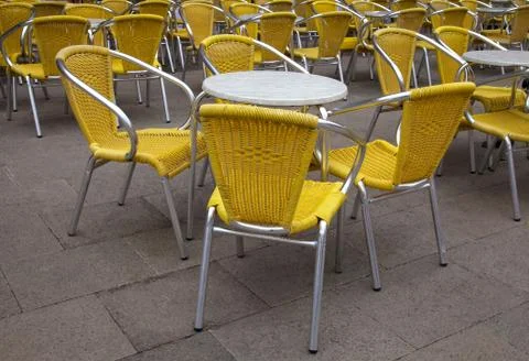 Tables and chairs Stock Photos