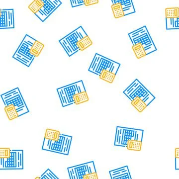 Tables business manager vector seamless pattern イラスト素材