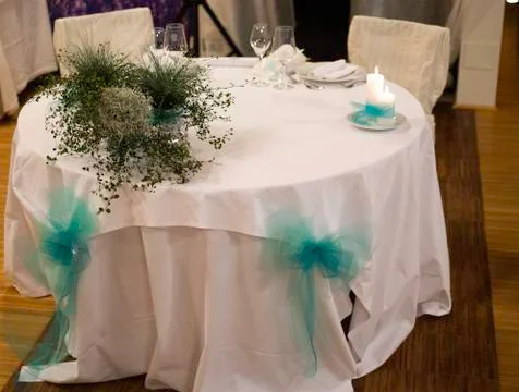 Tables decorated for weddings Stockfoto's