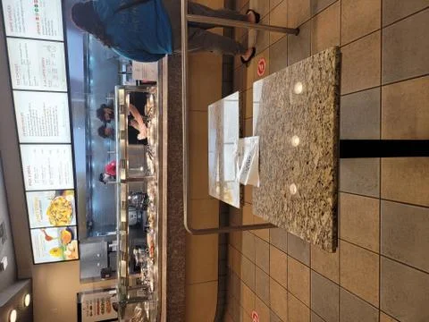 Tables not for dining – Panda Express Stock Photos
