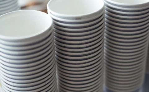 Tables set for an event, catering table set Stock Photos