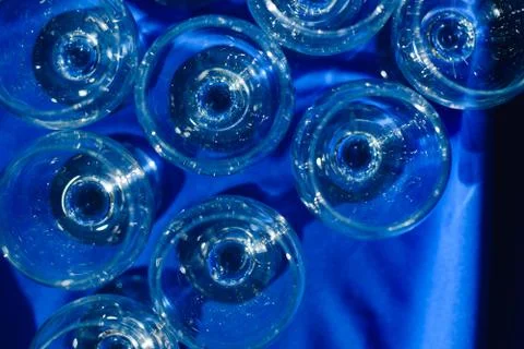 Tables set for an event, catering table set Stock Photos