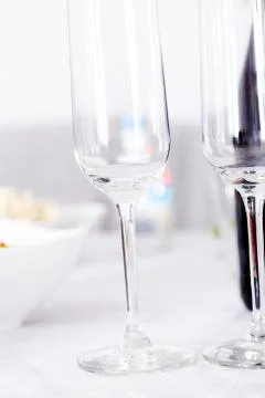 Tables set for meal Stock Photos