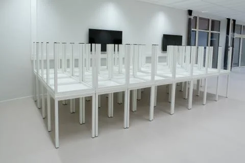 Tables on top of one another Stock Photos