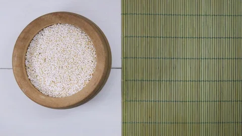 Tablespoons Of Amaranth Stock Footage 98682637