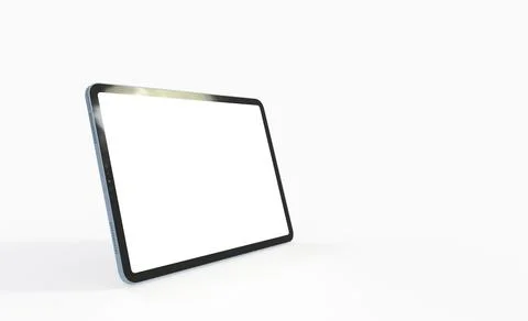 Tablet 3d computer with blank screen Stock Illustration