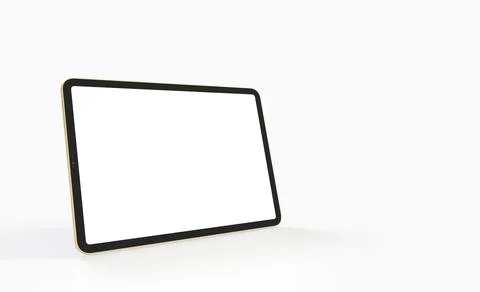 Tablet 3d computer with a blank screen Stock-Illustration