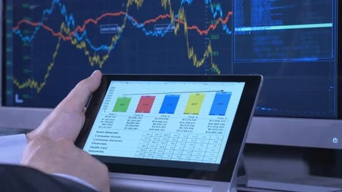 Tablet Analysis Stock Footage 200171377