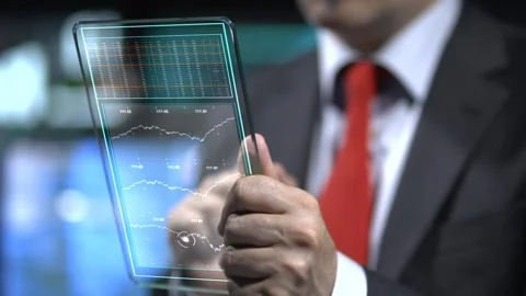 Tablet And Data Stock Footage 200156428