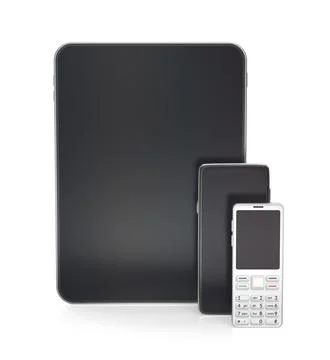 Tablet and different mobile phones Stock-Illustration
