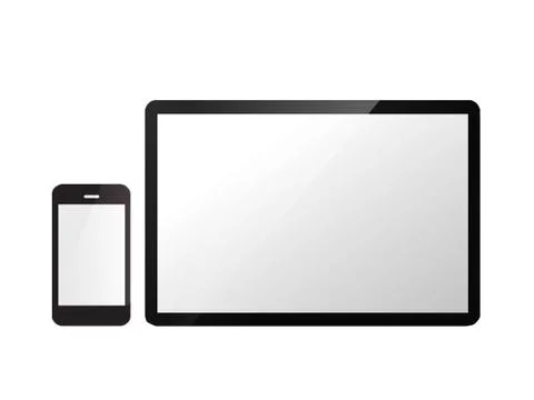 Tablet and mobile Stock Illustration