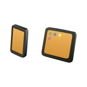 Tablet and mobile phone Stock-Illustration