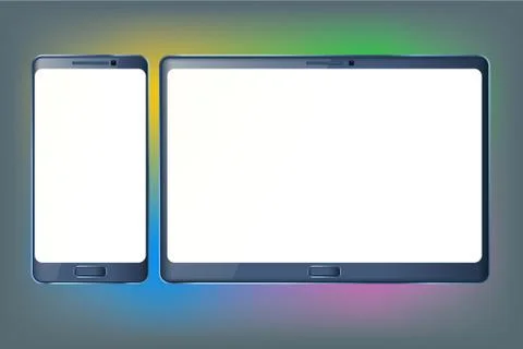 Tablet and phone Stock Illustration