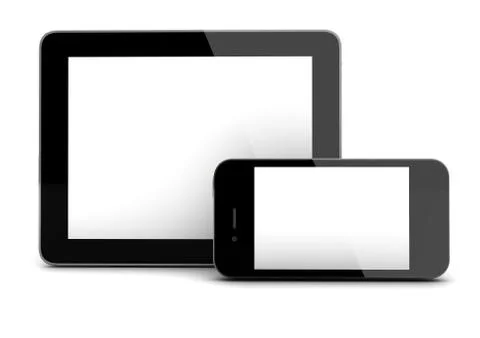 Tablet and smart phone Stock Illustration