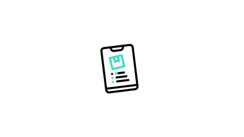 Tablet Animated Icon Stock Footage 320199427