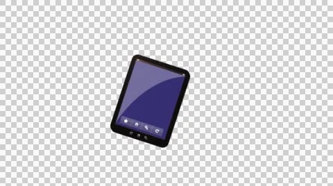 Tablet animation alpha Stock Footage 41543770