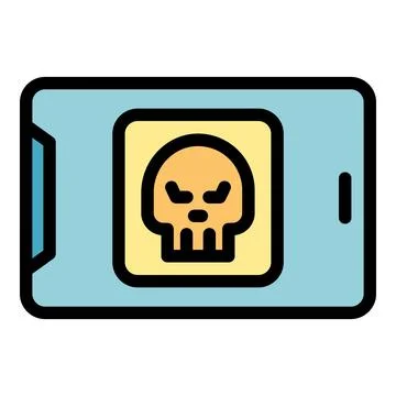 Tablet antivirus icon vector flat Stock Illustration