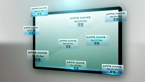 Tablet App Promo Opener Stockmateriaal After Effects