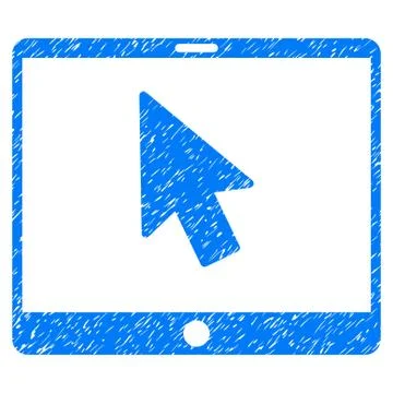 Tablet Arrow Pointer Grunge Icon イラスト素材