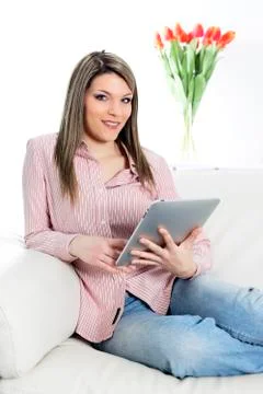 Tablet attitude Stock Photos