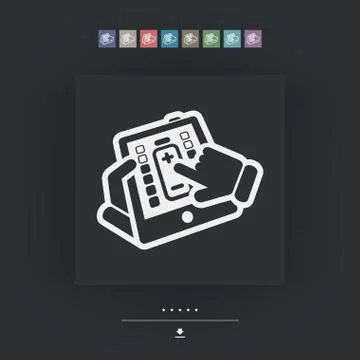 Tablet battery Stock Illustration