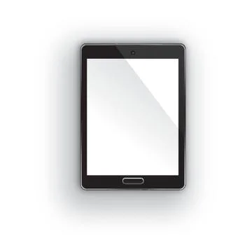 Tablet With Black Screen 스톡 일러스트