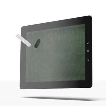 Tablet as blackboard イラスト素材