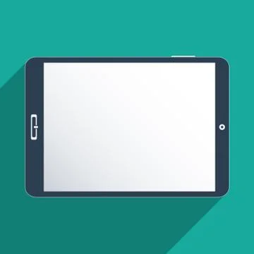 Tablet with blank screen Stock Illustration