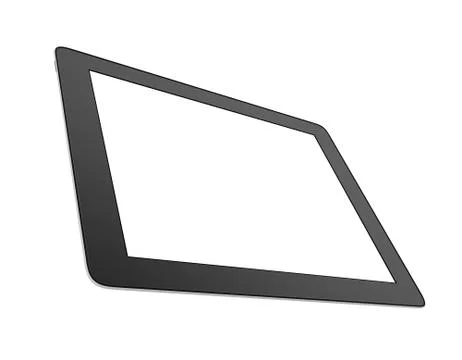 Tablet with blank screen isolated on white background Stock-Illustration