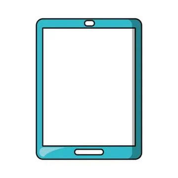 Tablet blank screen mobile computer technology Stockillustratie