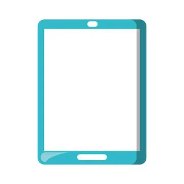 Tablet blank screen mobile computer technology Stockillustratie