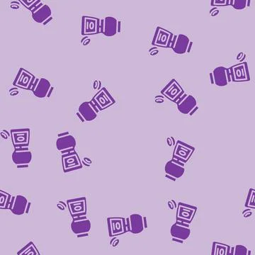 Tablet bleach glyph vector seamless pattern Stock Illustration