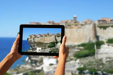 Tablet in bonifacio Stock Photos