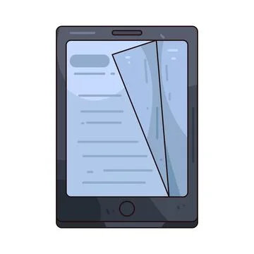 Tablet book illustration Stock Illustration