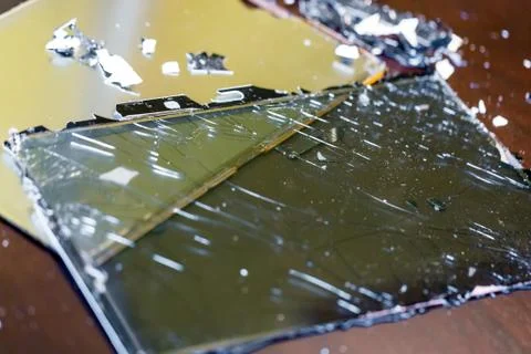 Tablet broken LCD screen Stock Photos