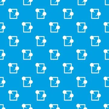Tablet chatting pattern seamless blue イラスト素材