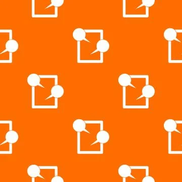 Tablet chatting pattern seamless Stock Illustration