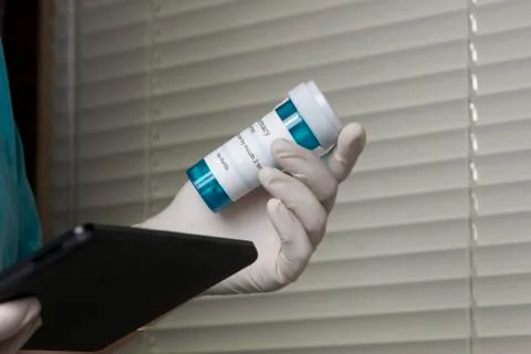 Tablet check Stock Photos