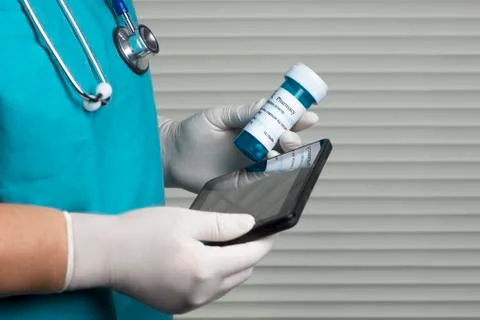 Tablet check Stock Photos